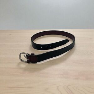 Orciani Black Leather Belt 40"